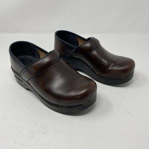 DANSKO Classic Brown Leather Clogs